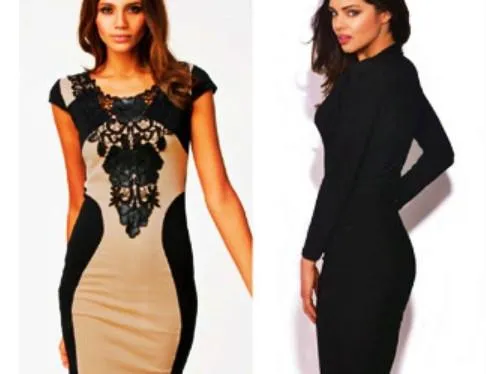 3D Slimming Bodycon Lace Dress