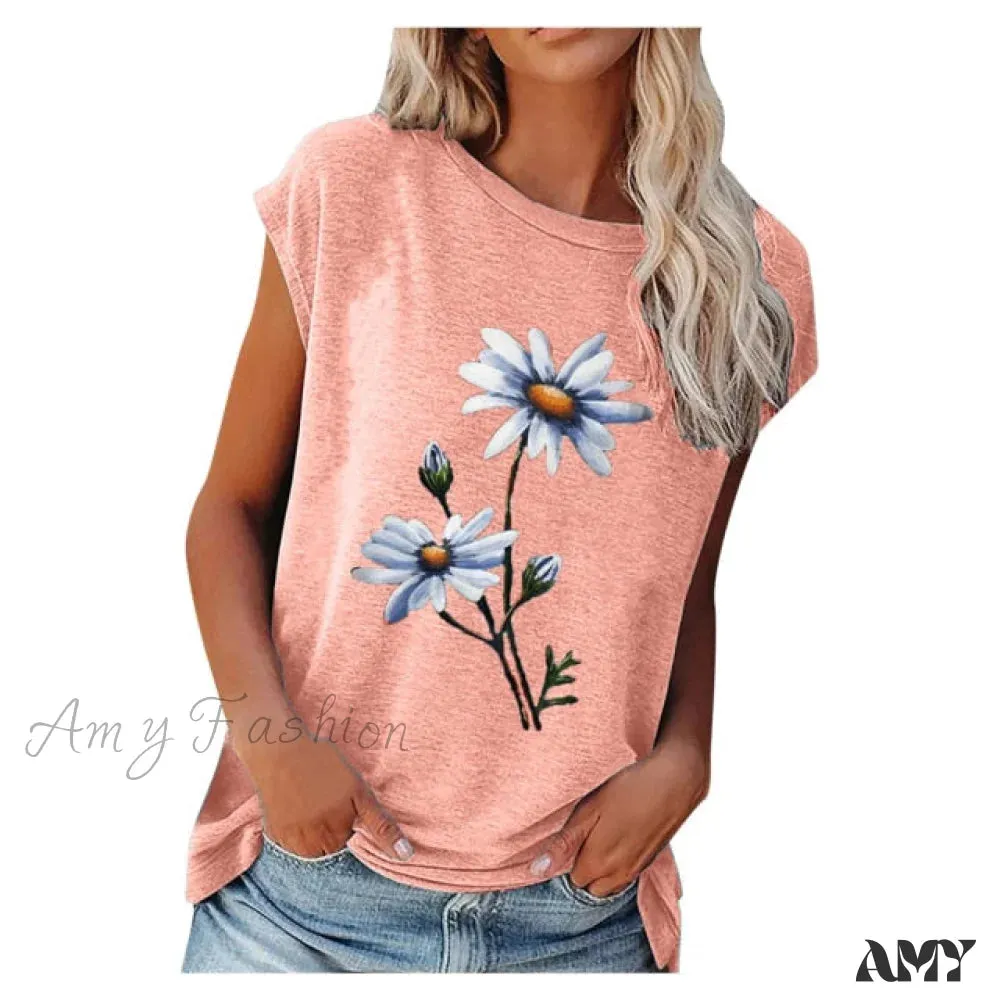 Amy Fashion - Pullover Female Elegant Streetwear T-shirts