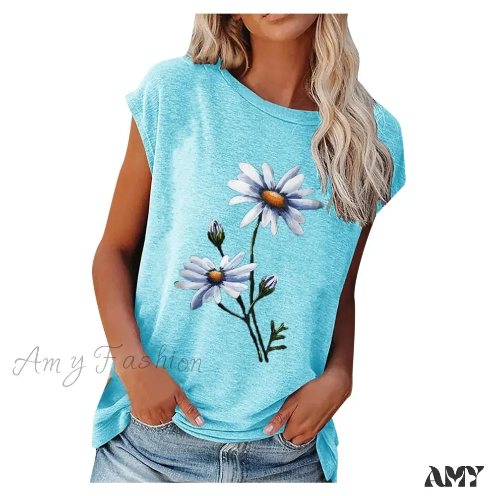 Amy Fashion - Pullover Female Elegant Streetwear T-shirts