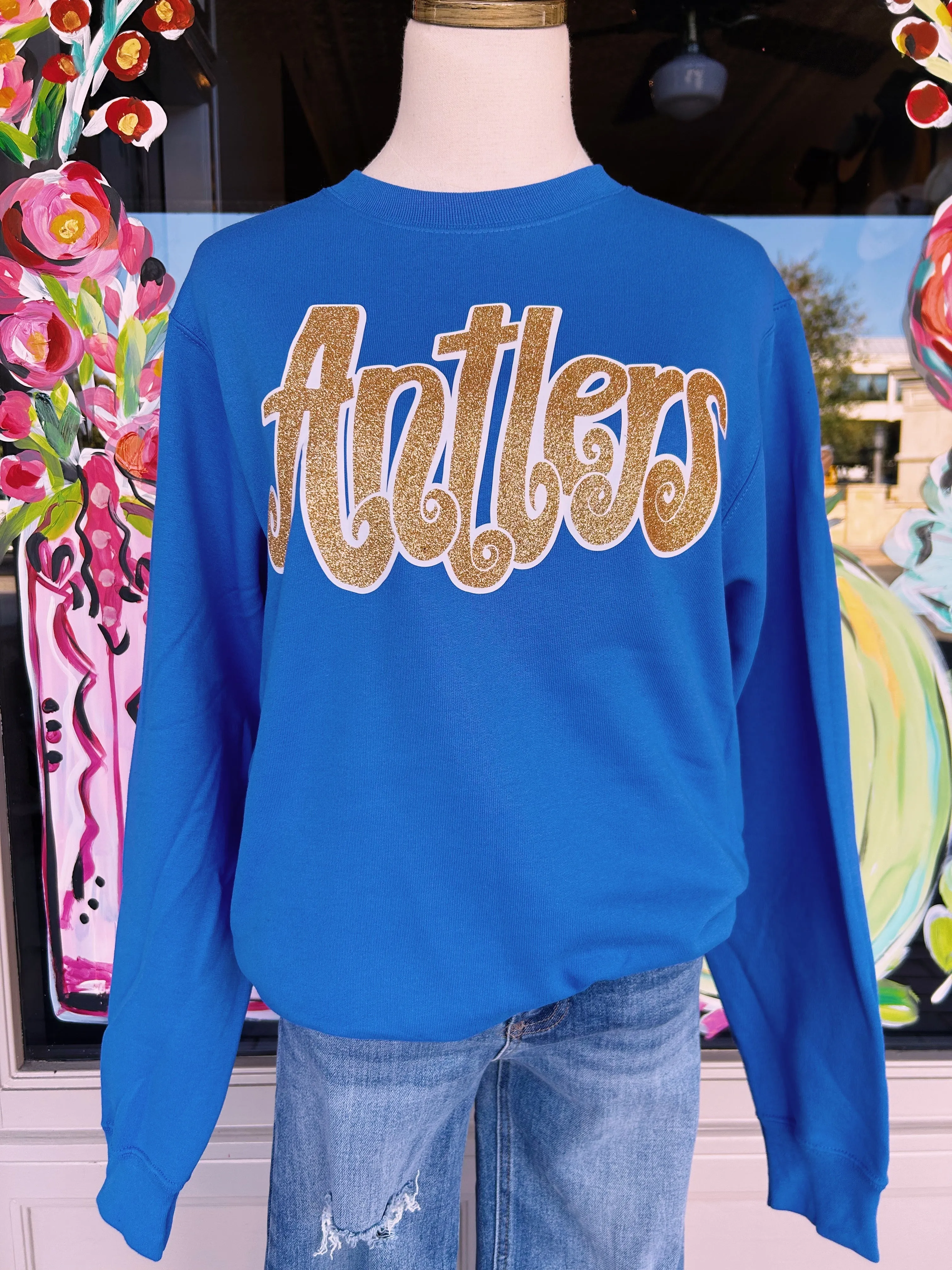 Antlers Glitter Sweatshirt