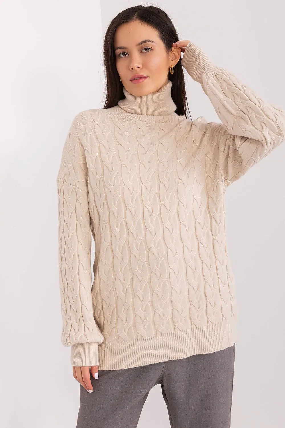 A.T. European Knitted Turtleneck Sweater- model 188312 AT