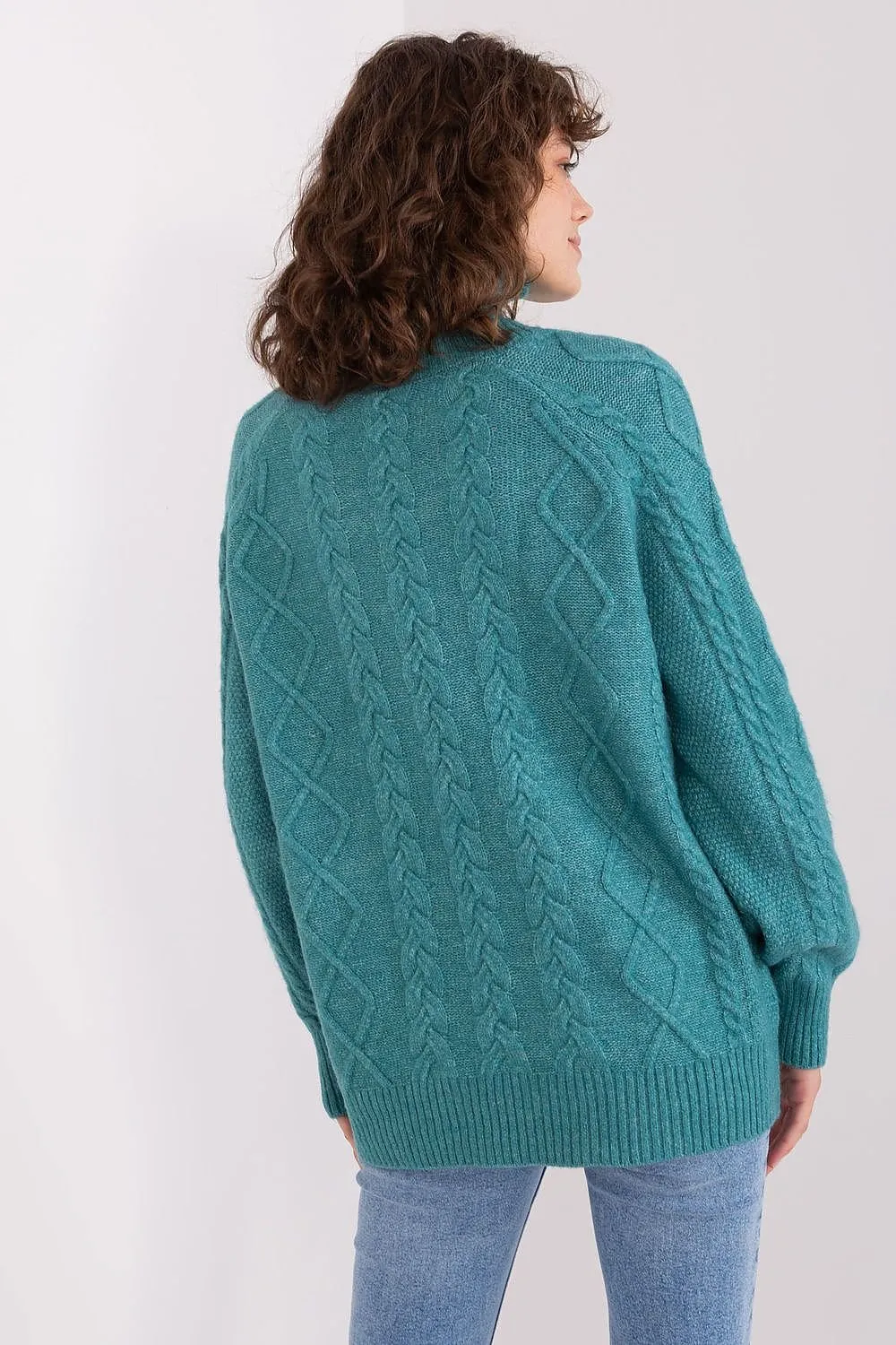 A.T. Oversized European Knitted Turtleneck Sweater-model 189230