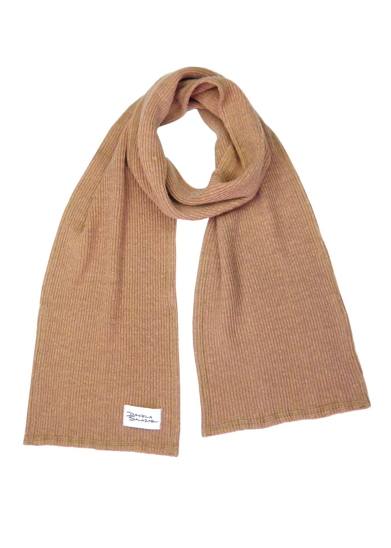 Ava - Hemp Scarf in Caramel Brown - 100% true hemp / 100 % Hanf