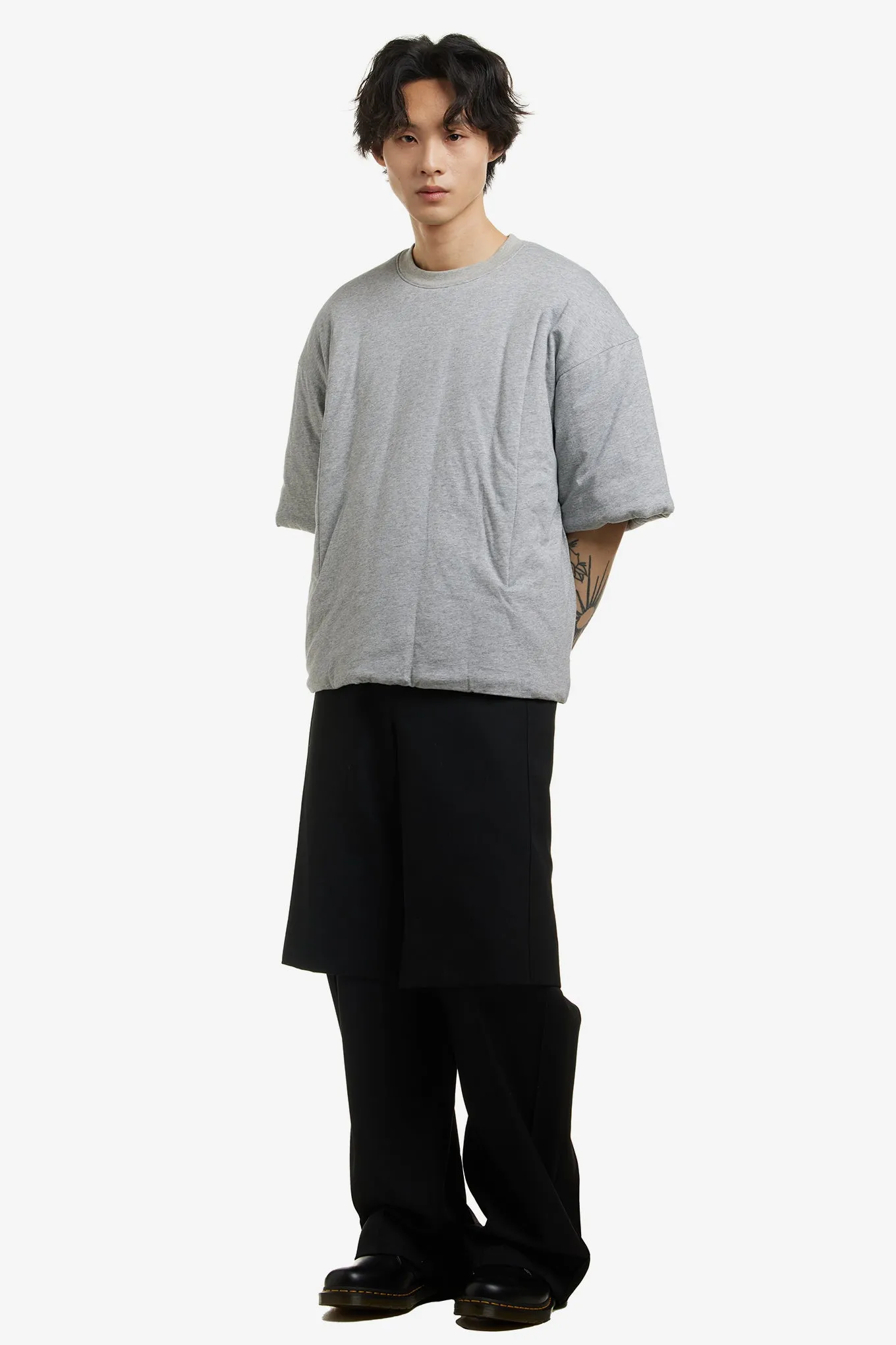 DOUBLE LAYERED CUBOID PANTS