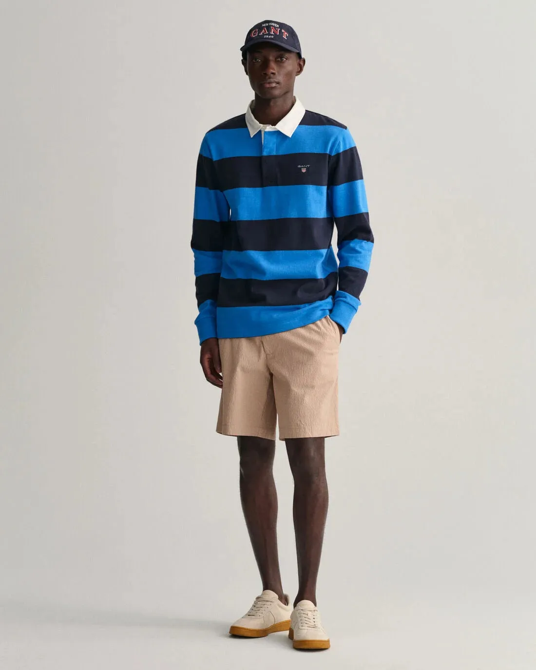 GANT - Barstripe Heavy Rugger, Day Blue