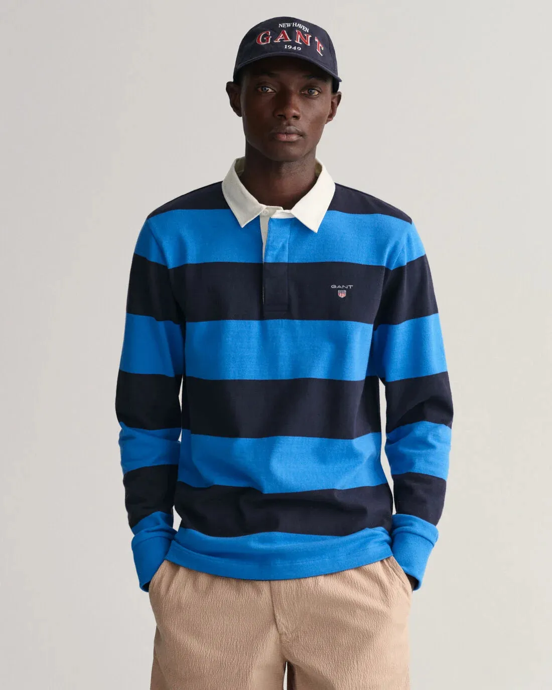 GANT - Barstripe Heavy Rugger, Day Blue