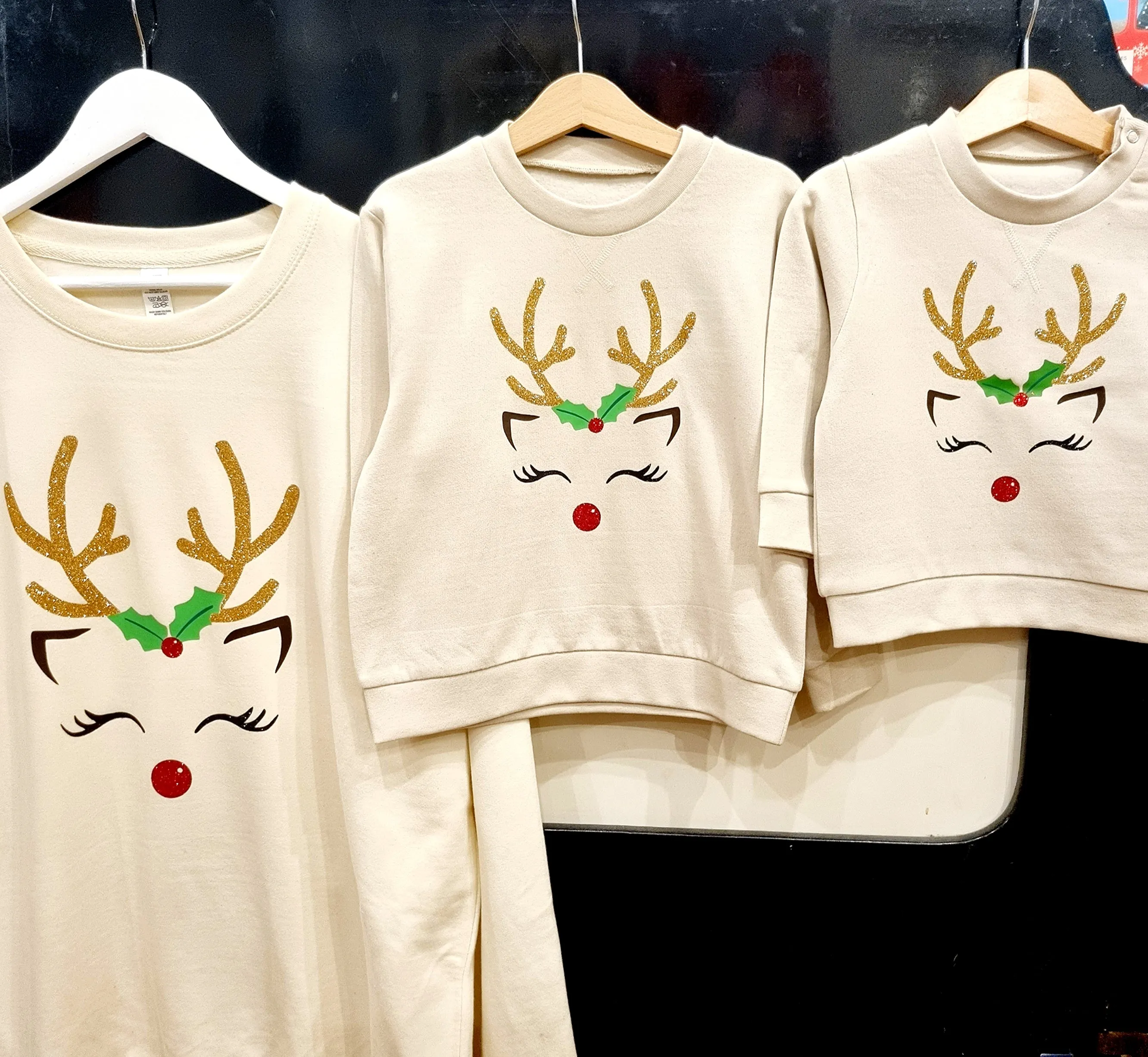 Glitter Reindeer Sweatshirt