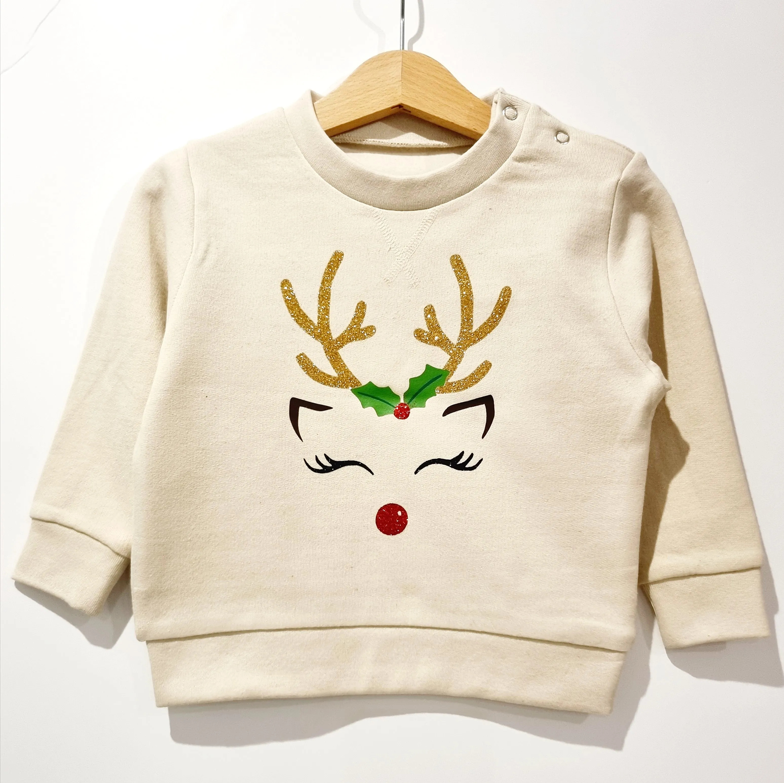 Glitter Reindeer Sweatshirt