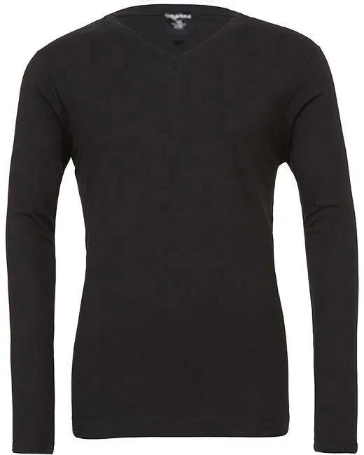 GREYSTONE Big Tall Man Cotton Long Sleeve V-NECK Tee Shirt