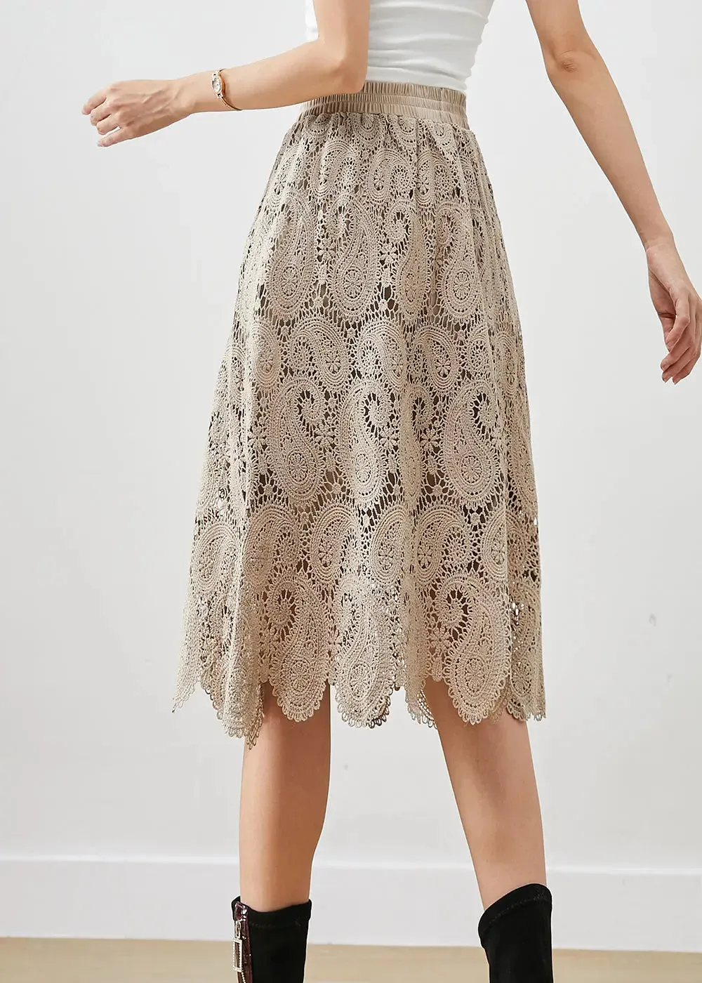 Hollow Out Lace Skirts Fall