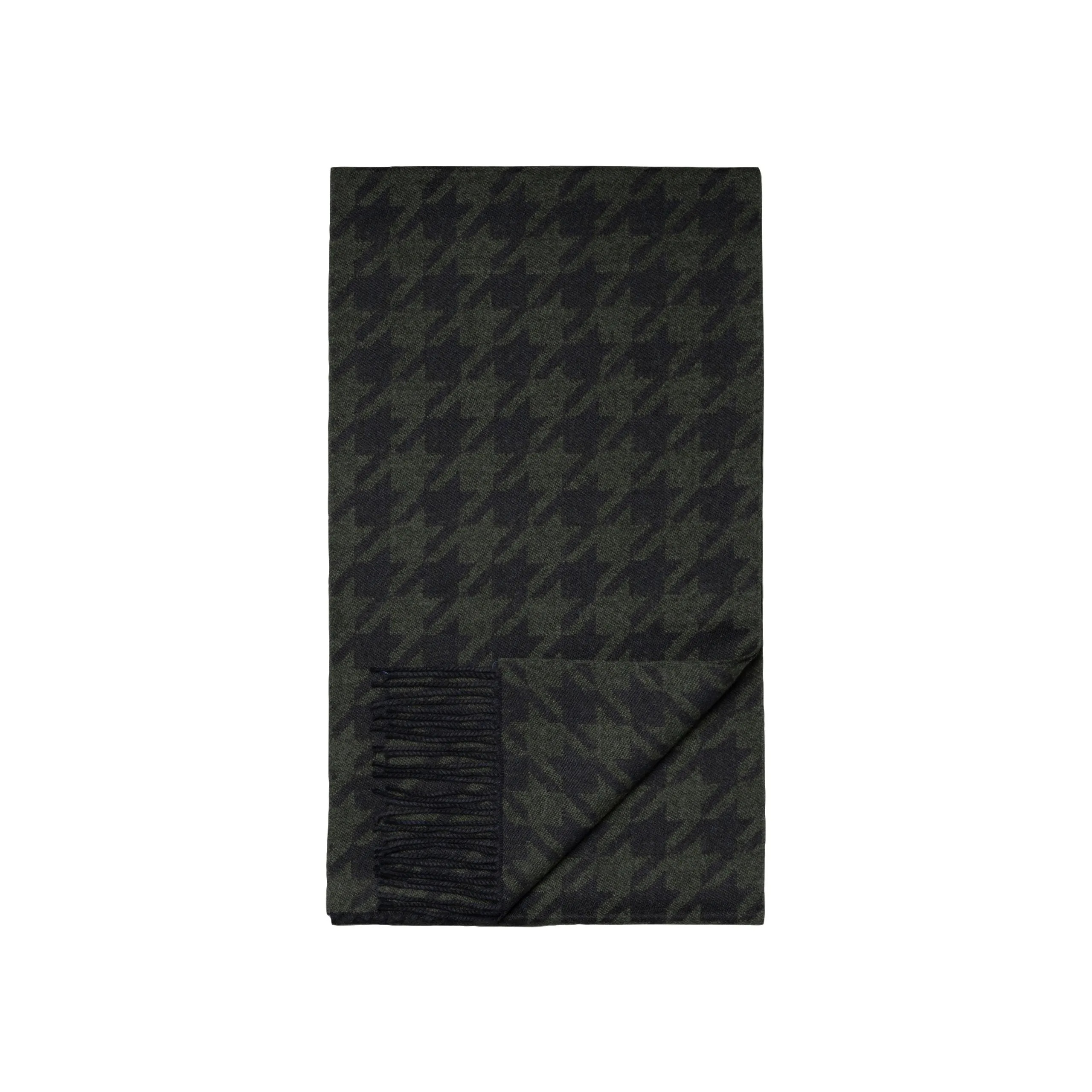 Houndstooth Patterned Scarf