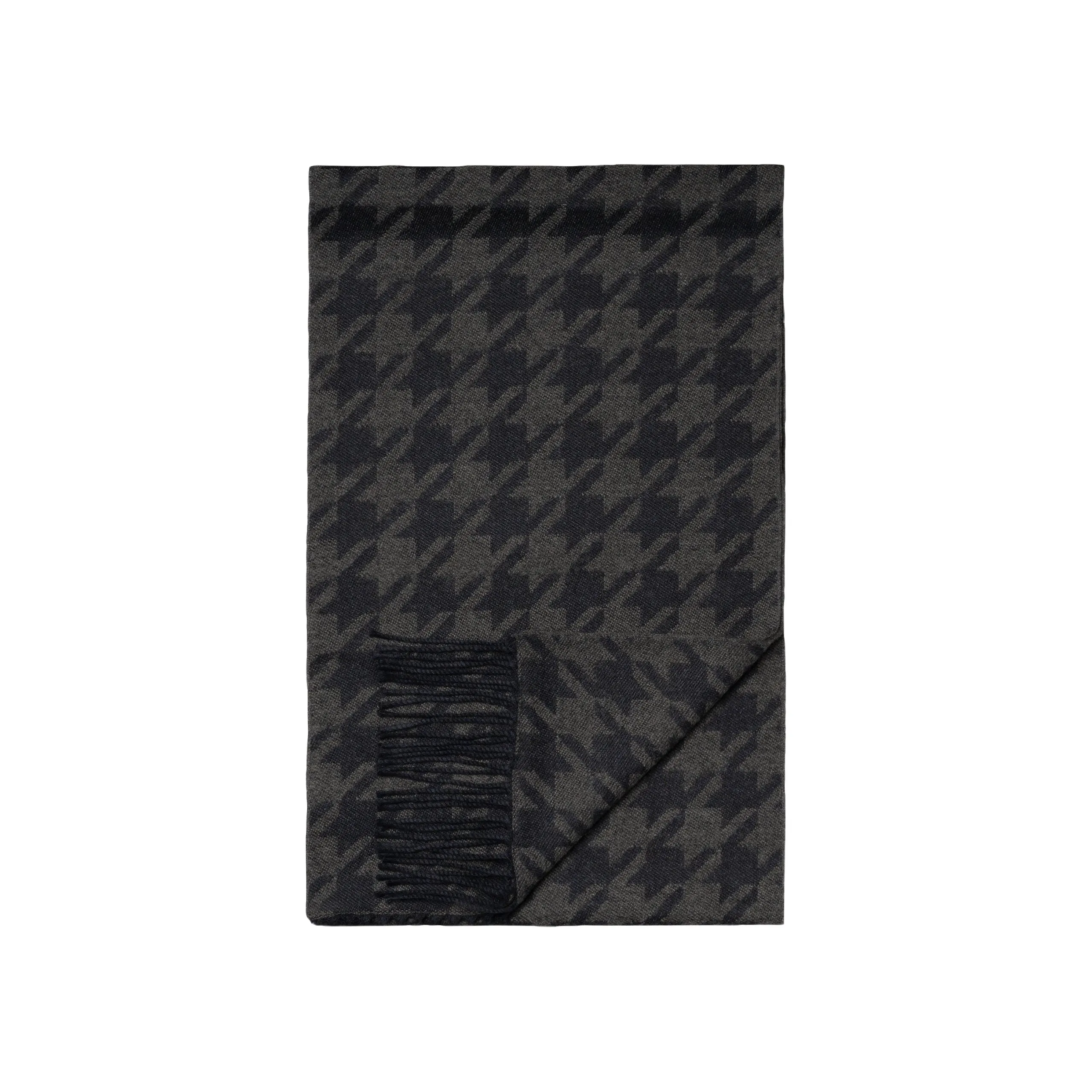 Houndstooth Patterned Scarf