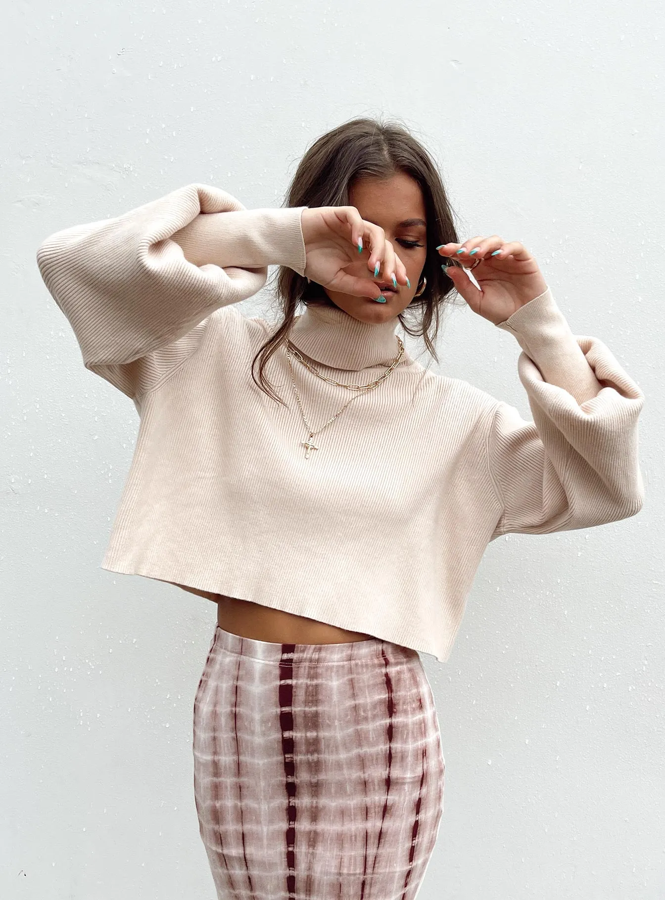 Izzy Turtleneck Sweater Cream