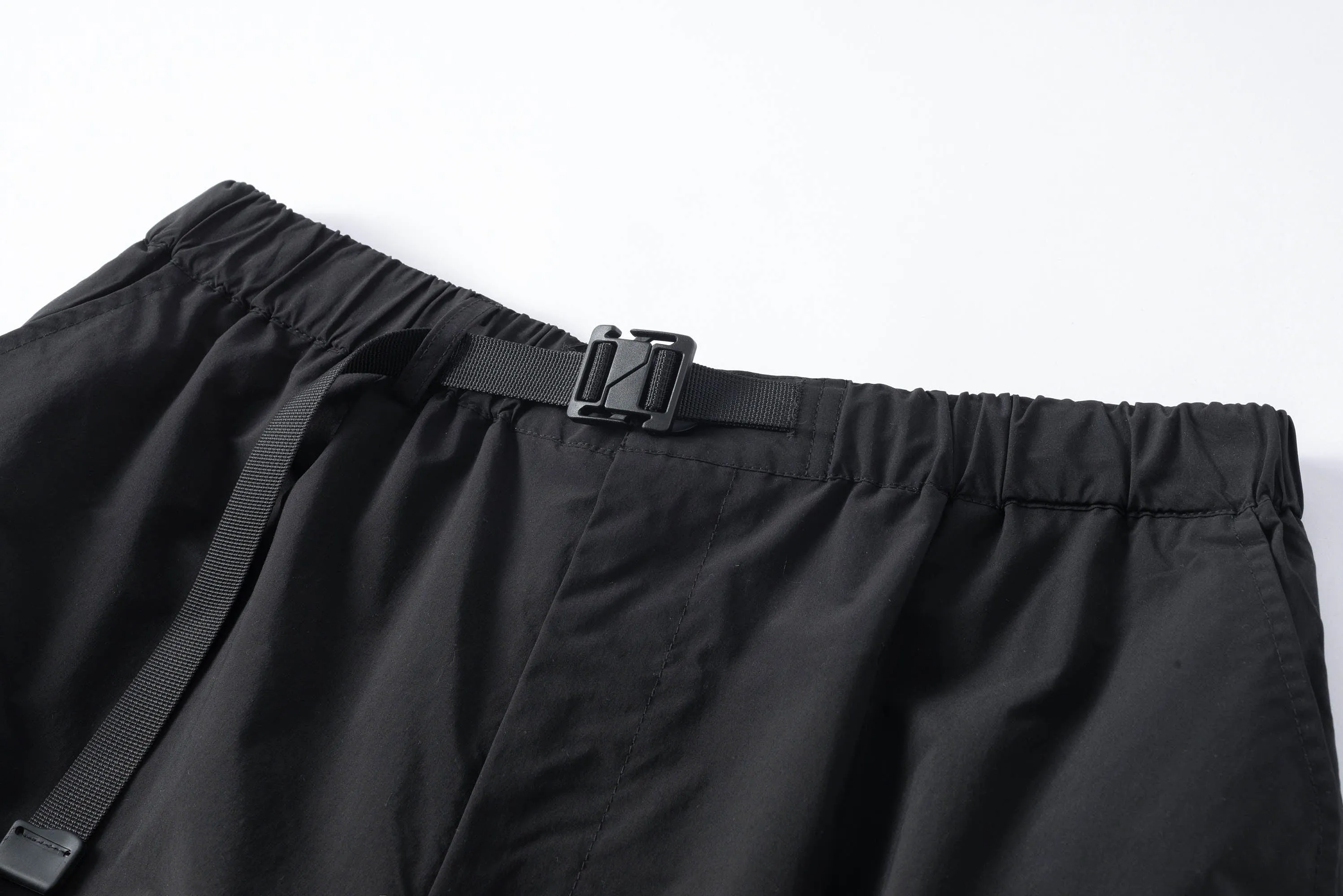 Layered Drawstring Technical Pants