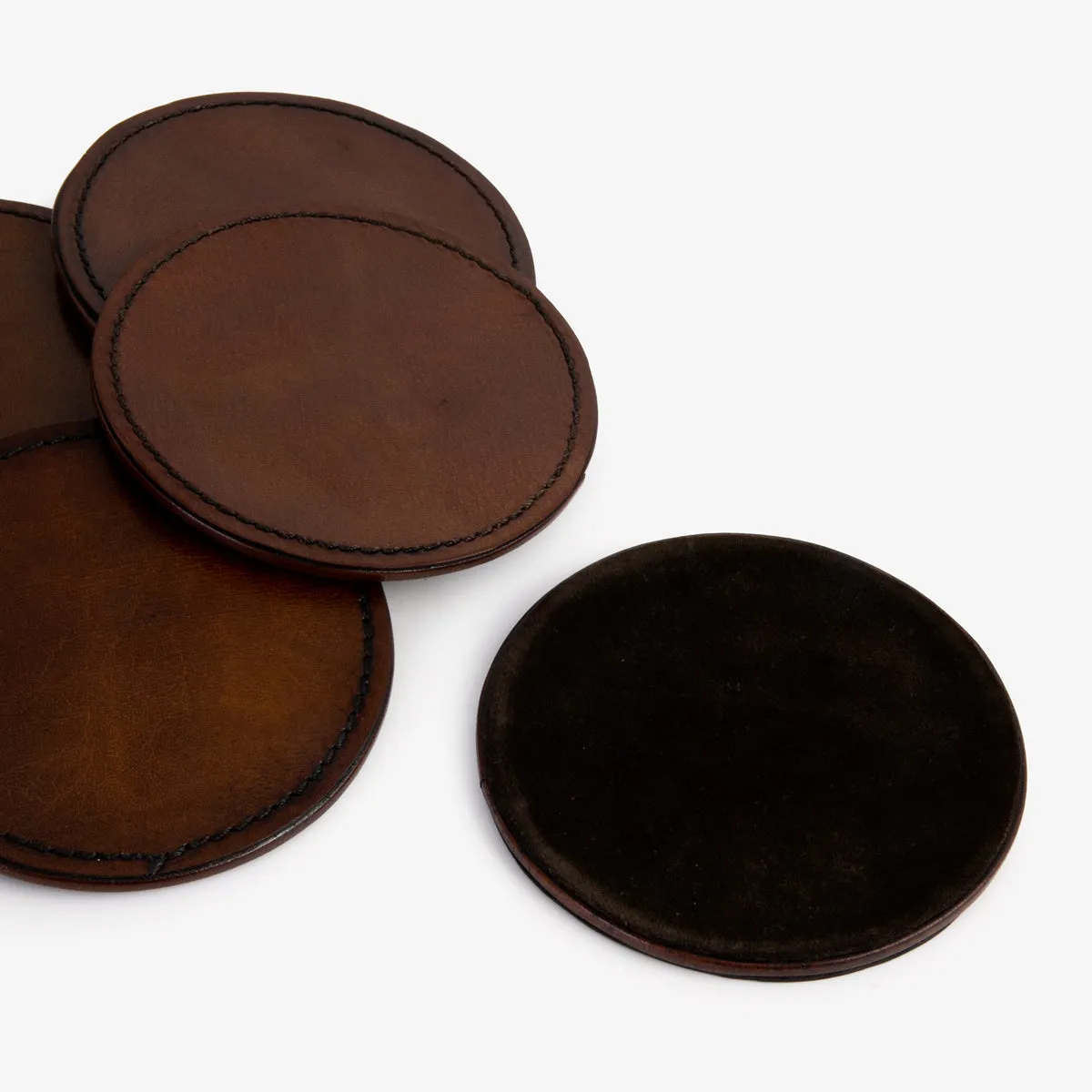 Leather Coaster Set