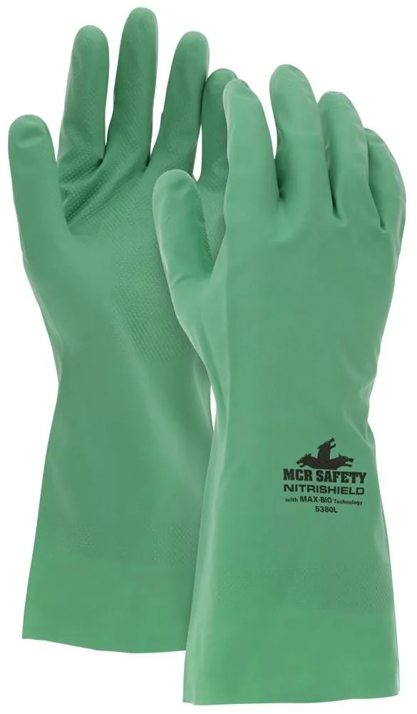 MCR NitriShield 8 Mil biodegradable Unlined Nitrile 12"