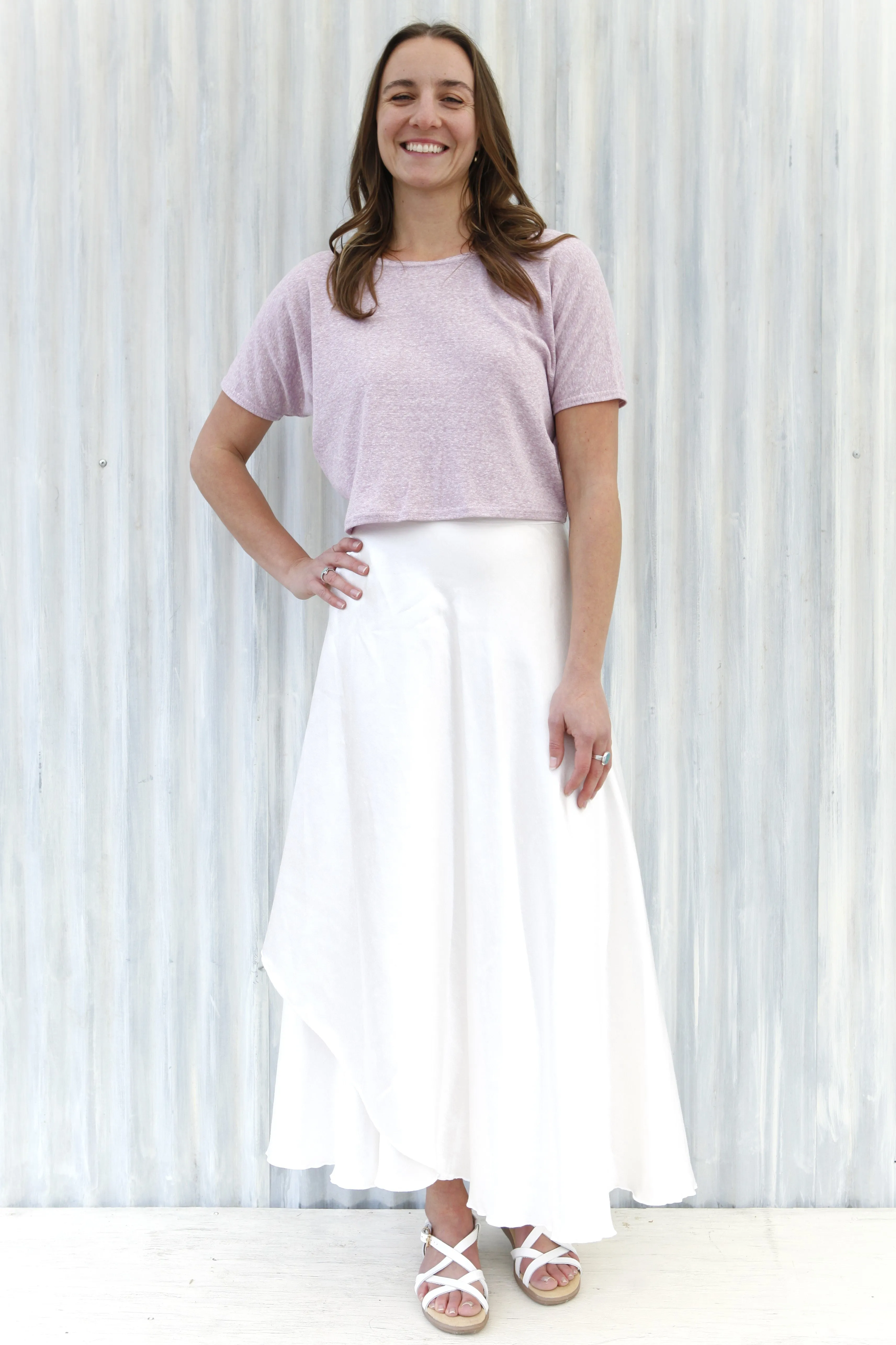 Natural Velda Wrap Skirt