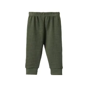 NATURE BABY - SELBY WAFFLE PANTS: THYME