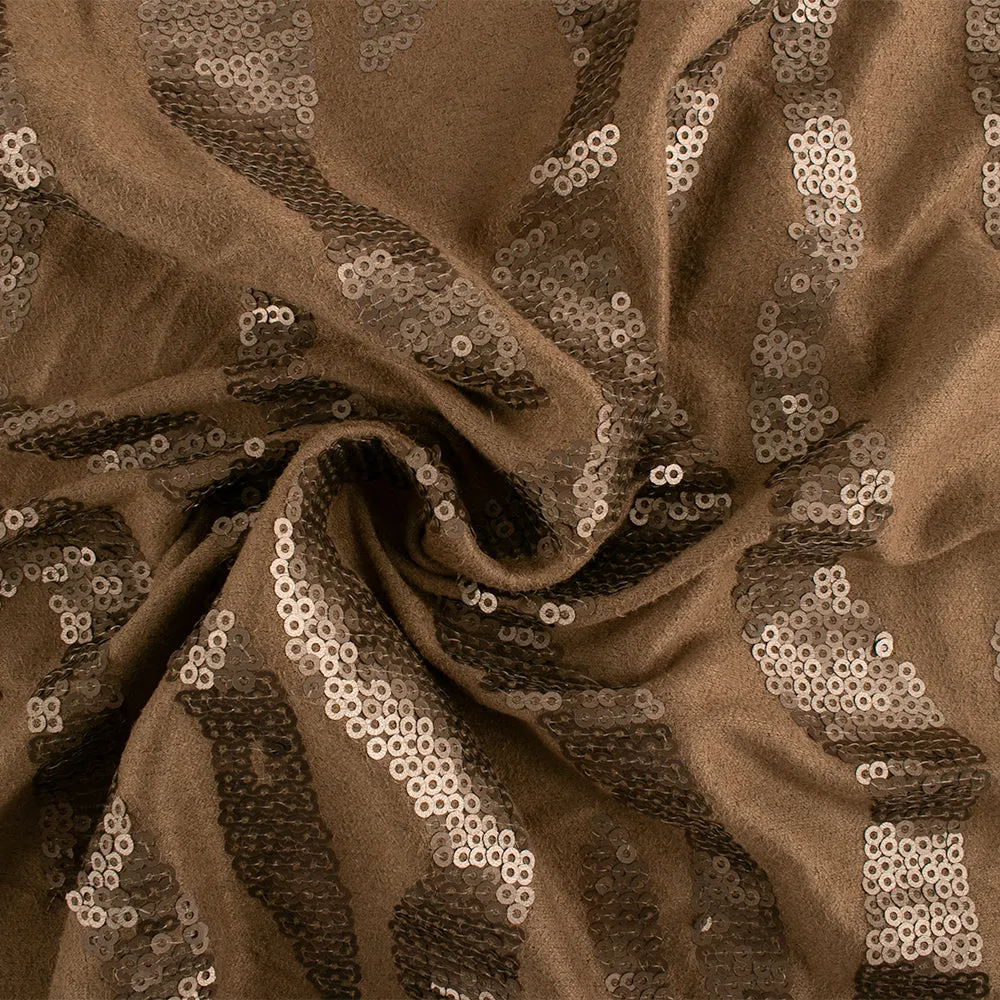 Novelty Fancy Suede - Sparkling - Brown