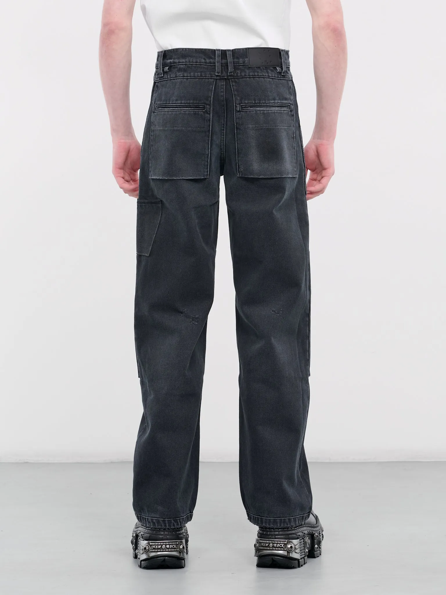 Paneled Denim Jeans (MP23DOBK-PT2013-SHADOW)