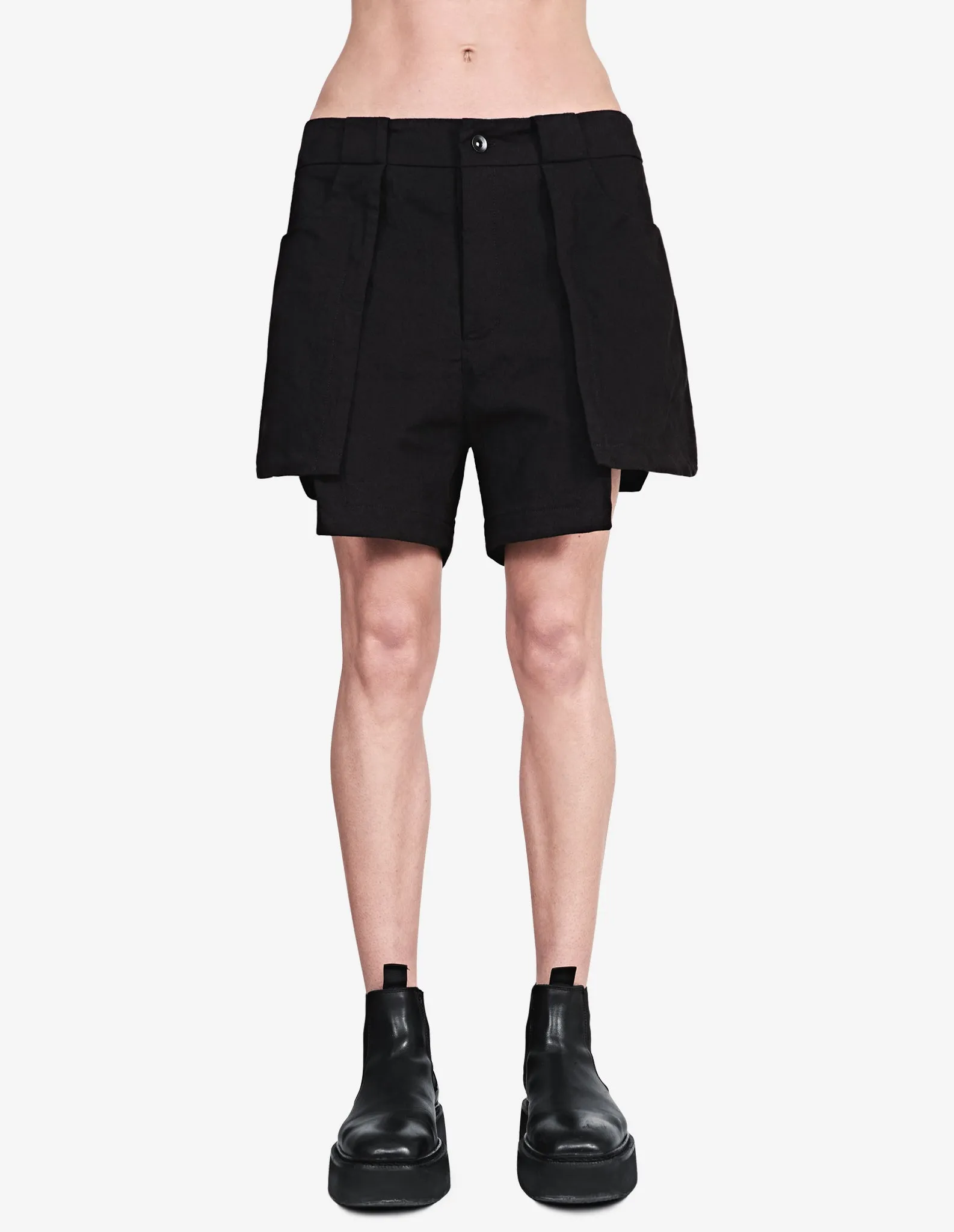 Patch Pocket Layered Shorts