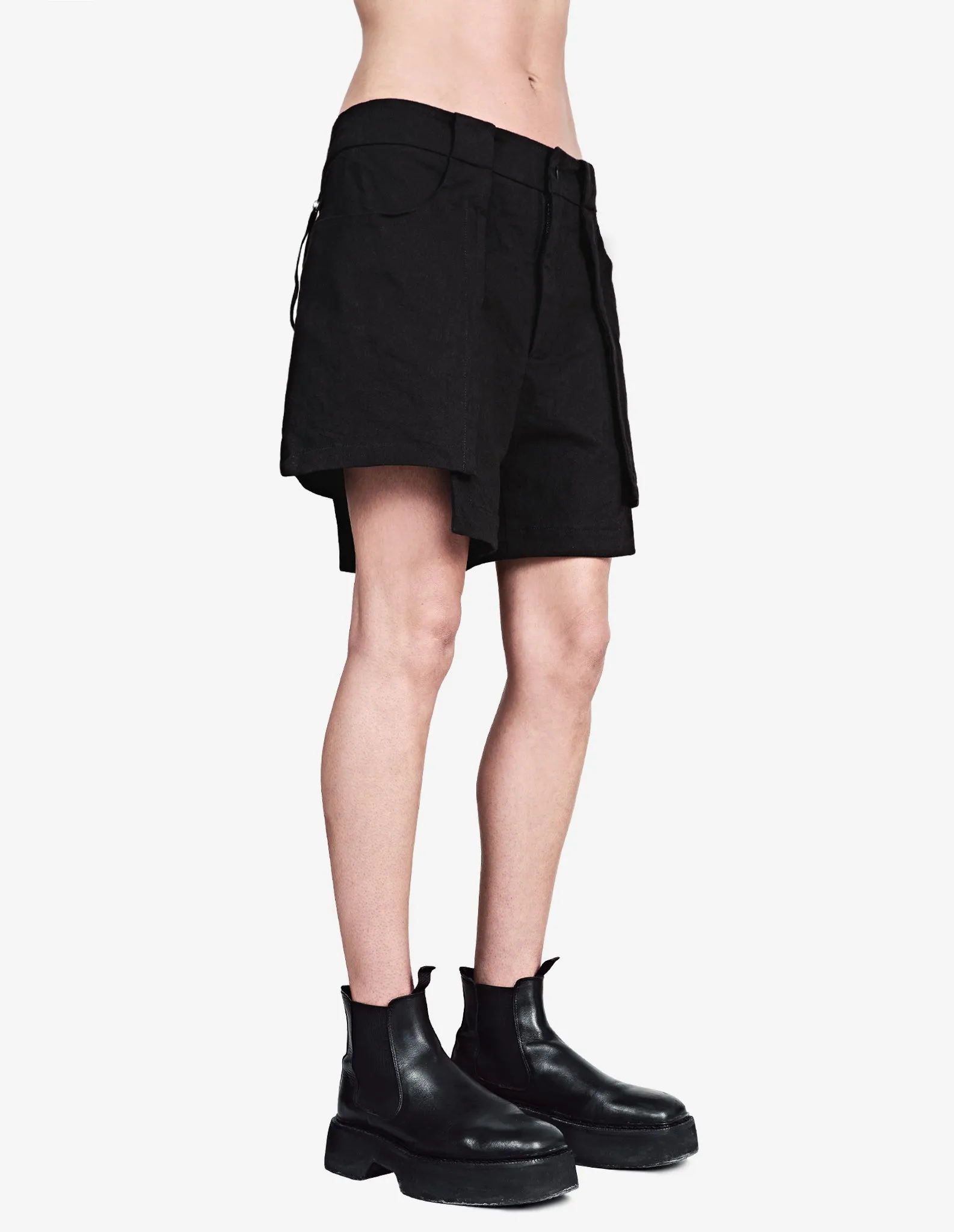 Patch Pocket Layered Shorts