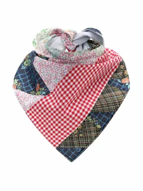 Patchwork cotton scarf