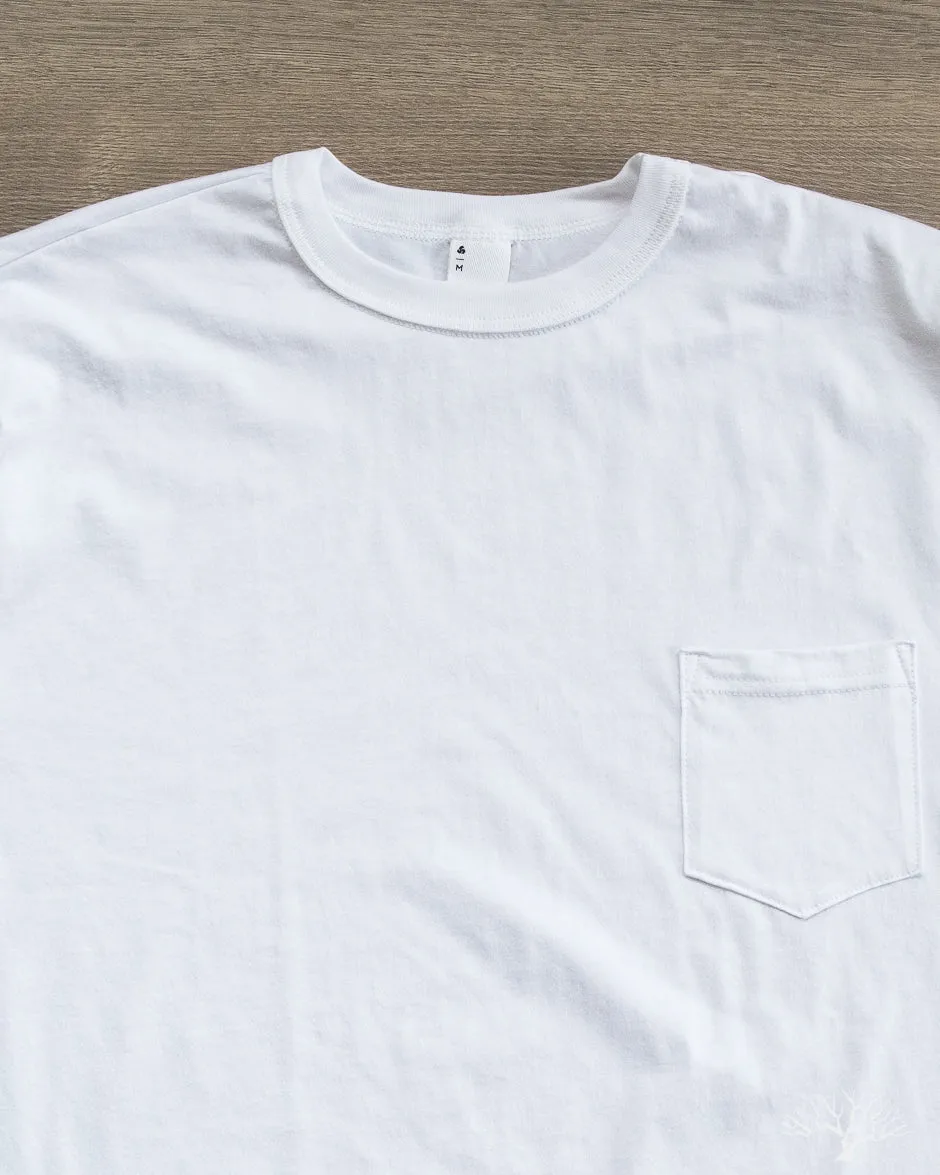 Pima Cotton Pocket Tee - White