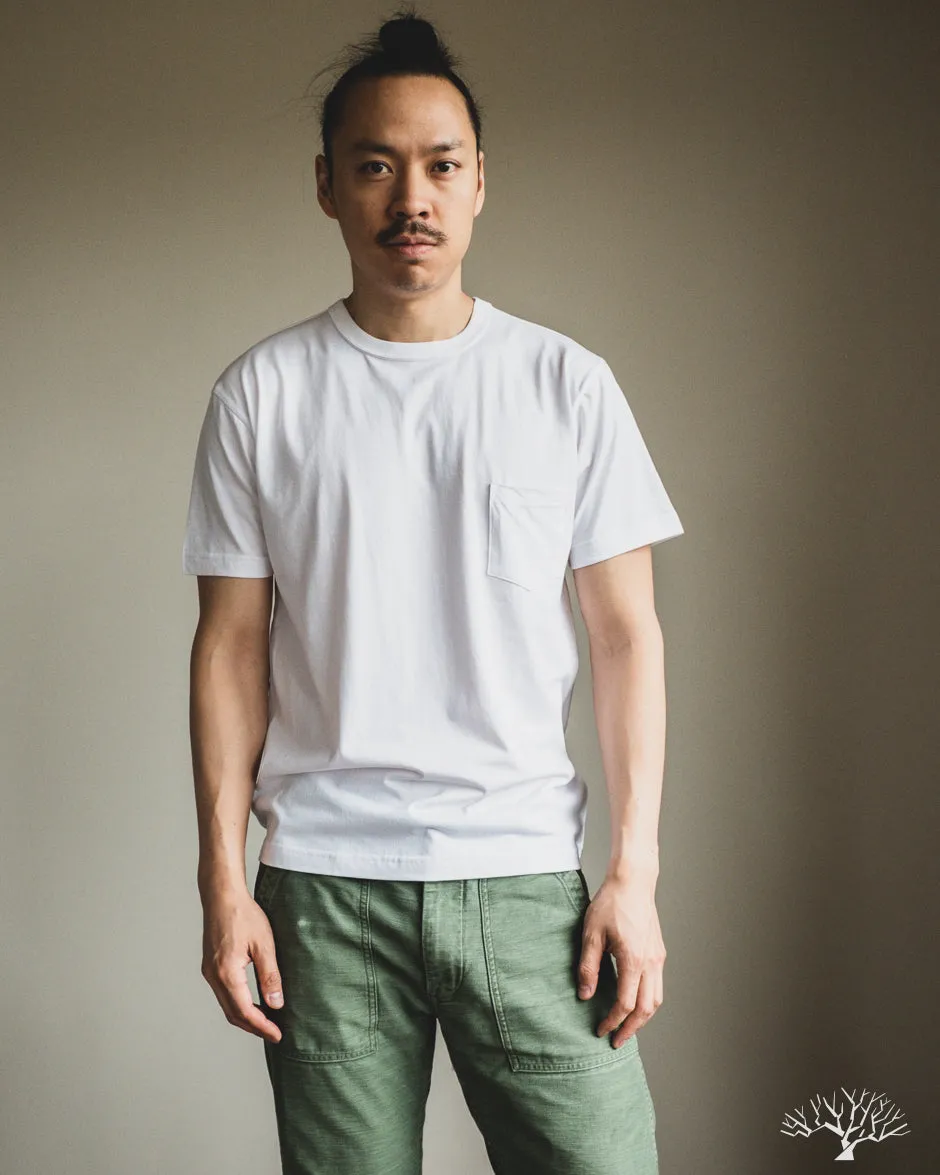 Pima Cotton Pocket Tee - White