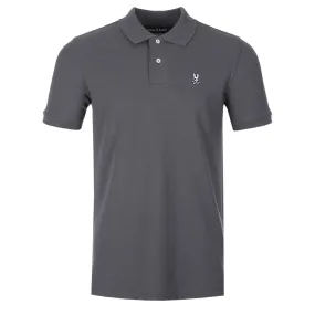 Psycho Bunny Classic Polo Shirt in Blackened Pearl Grey