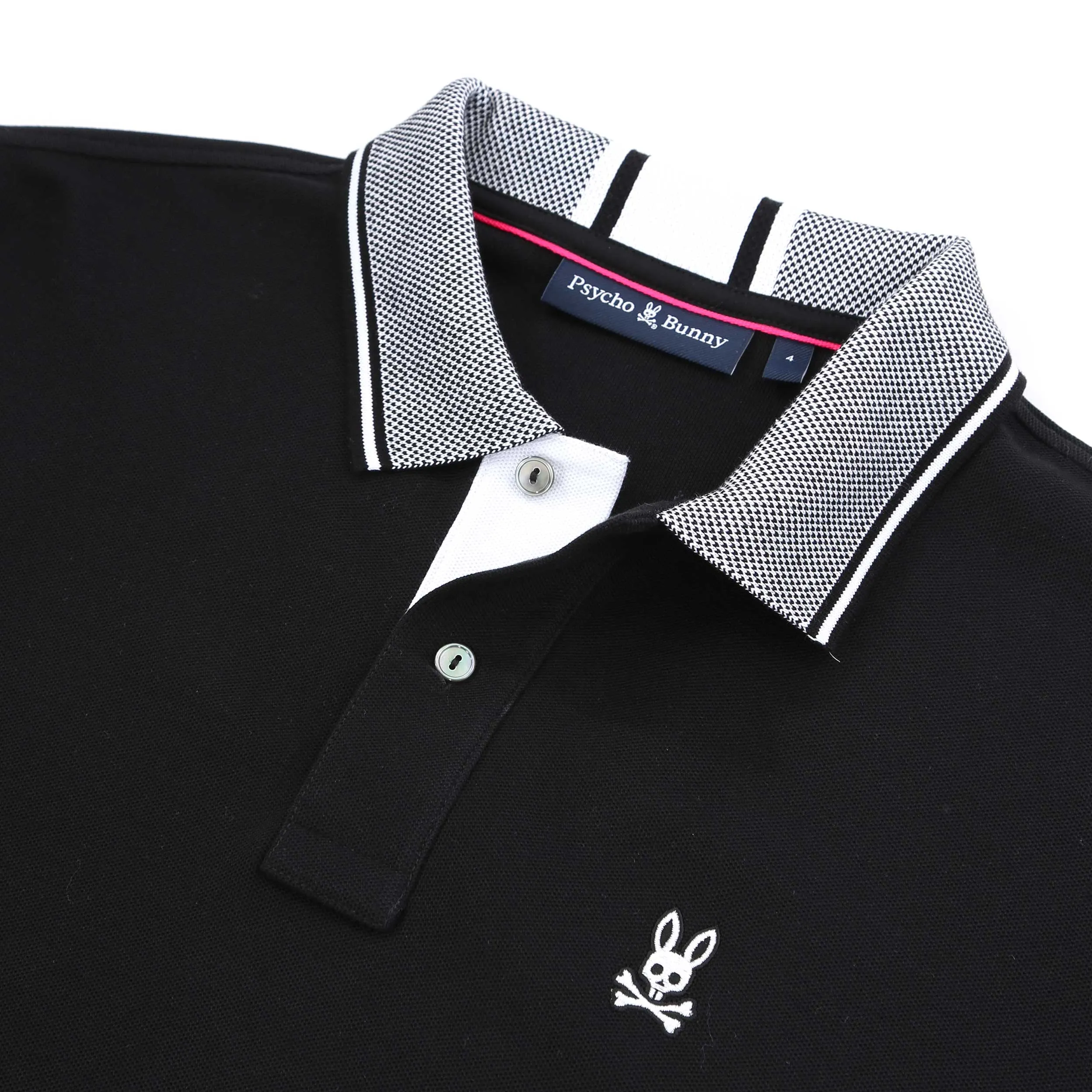 Psycho Bunny The Bradford Pique Polo Shirt in Black