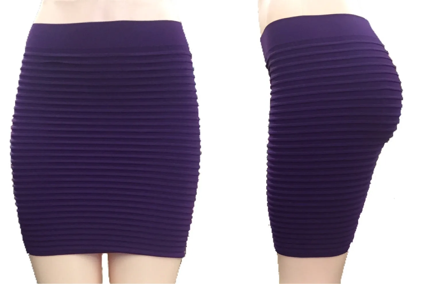 Ribbed & Fitted Mini Skirts