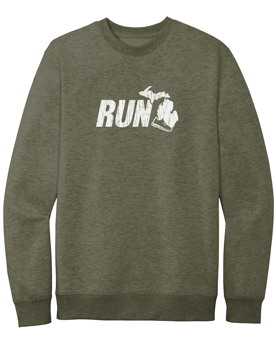 Run Michigan Crewneck Sweatshirt