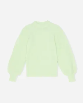 Soft Wool Knit Pullover -  Patina Green