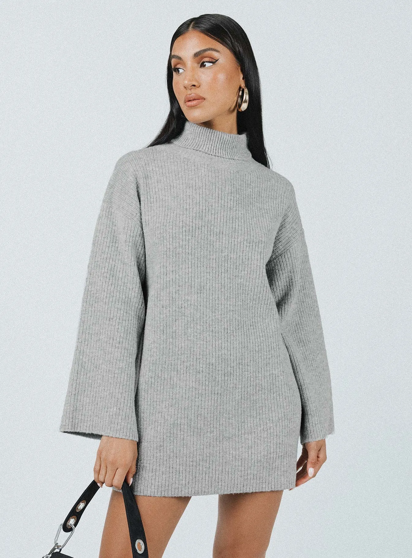 Sonelle Knit Mini Dress Grey