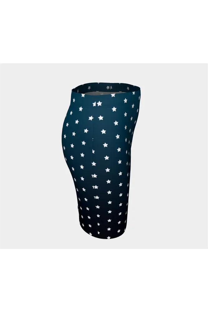 Starry Twilight Fitted Skirt