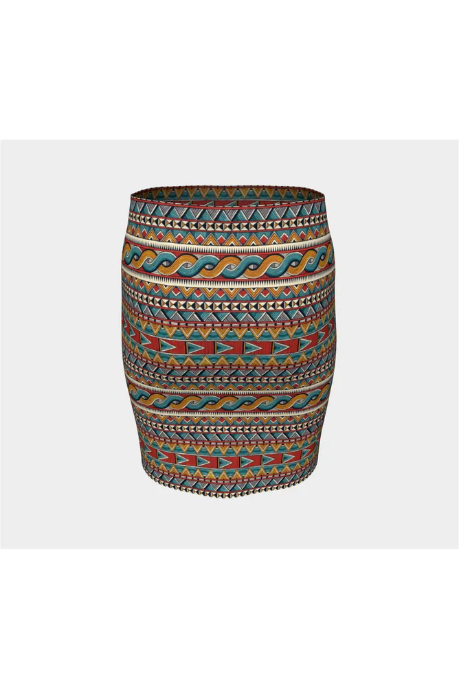 Tribal Fitted Skirt