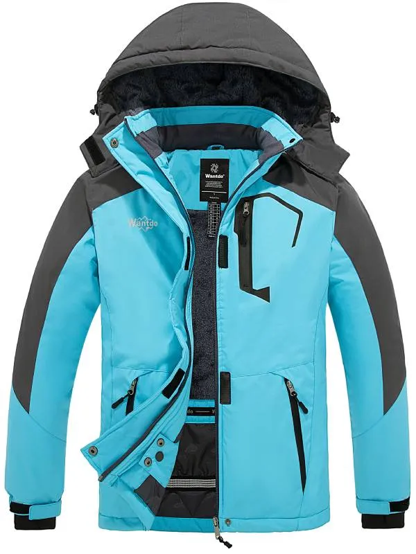 Women's Waterproof Ski Jacket Windproof Winter Warm Snow Coat Mountain Rain Jacket Atna 121