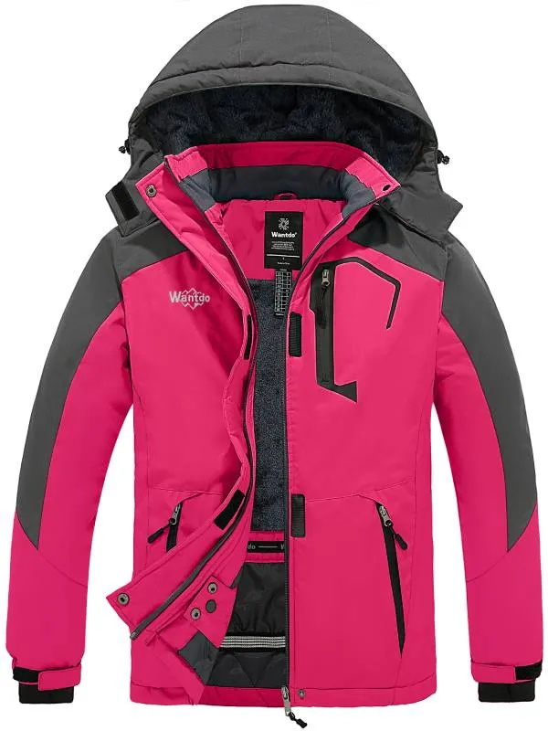 Women's Waterproof Ski Jacket Windproof Winter Warm Snow Coat Mountain Rain Jacket Atna 121