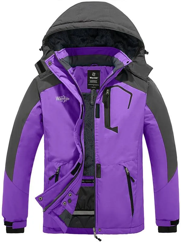 Women's Waterproof Ski Jacket Windproof Winter Warm Snow Coat Mountain Rain Jacket Atna 121